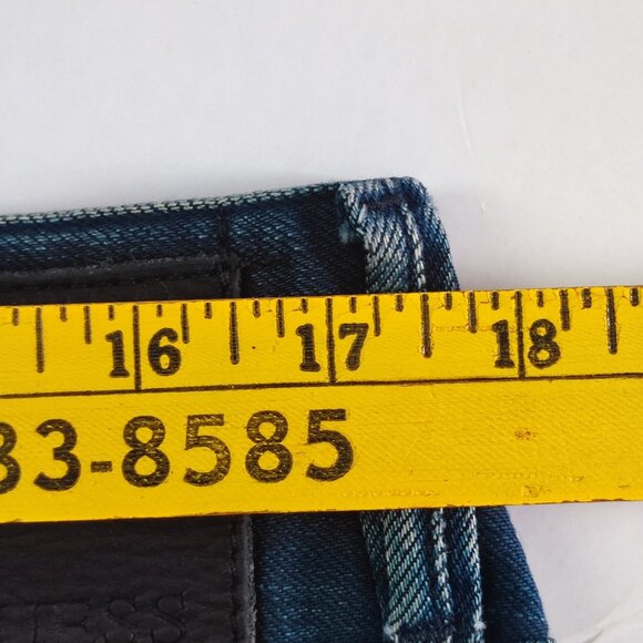 Vintage Guess Jeans Robertson men's size 34 distressed denim blue slim tapered - Picture 15 of 16